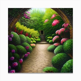 Garden Tunnel Canvas Print
