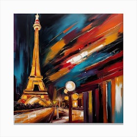 Paris At Night 5 Canvas Print