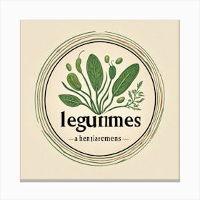 Legumes As A Logo (36) Canvas Print