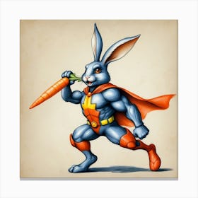 Bunny Superhero 3 Canvas Print