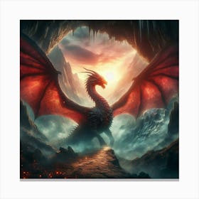 Dragon In The Cave 1 Canvas Print