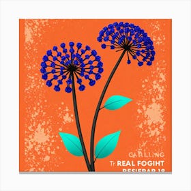 Blue Flower 39 Canvas Print