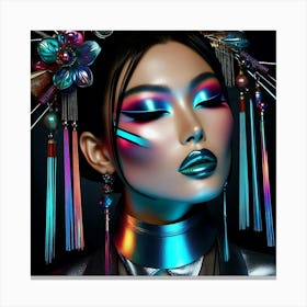 Asian Makeup Canvas Print