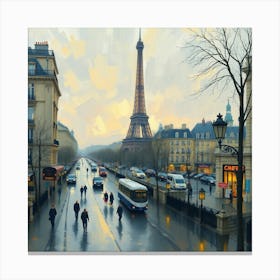 Paris Eiffel Tower 2 Canvas Print