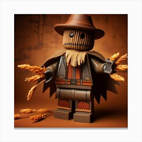 Scarecrow from Batman in Lego style Canvas Print