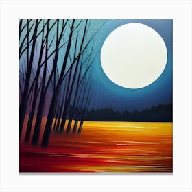 Looming Moon Canvas Print