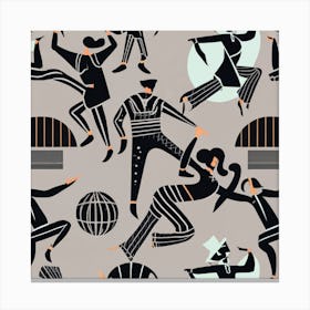 Random Dancers Canvas Print