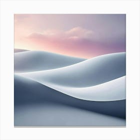 Sand Dunes At Sunset Canvas Print