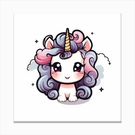 Cute Unicorn 127 Canvas Print