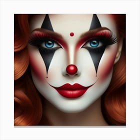 Clown Makeup 3 Canvas Print