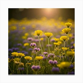 Field Of Flowers Canvas Print