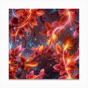 Floral Wallpaper Canvas Print