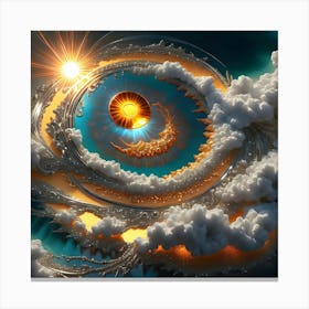 Golden Sun 4 Canvas Print