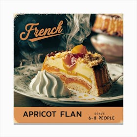 French Apricot Flan Canvas Print