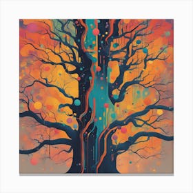 Tree Psychedelic Figuration, Eiko Ojala, Ian Davenport, Sci Fi Noir, Alex Maleev, Back Button Focus, (2) Canvas Print