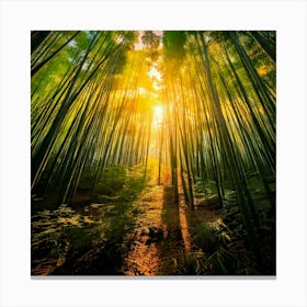 Firefly Enchanted Twilight Glow In Bamboo Forest 51128 Canvas Print