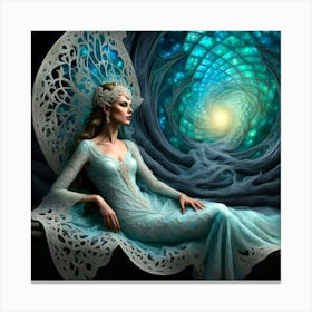 contemplating a portal Canvas Print