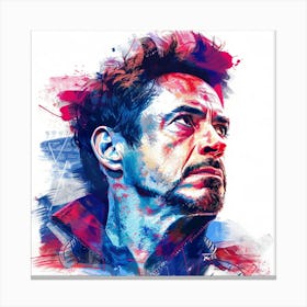 Creatai 24830 A Portrait Of The Actor Robert Downey Jr Canvas Print