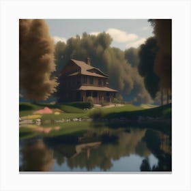 House In The Woods 8 Canvas Print