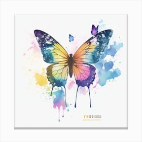 Watercolor Butterfly 1 Canvas Print