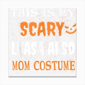 Scary Lhasa Apso Mom Costume Dog Lover Halloween Pets Spooky Canvas Print