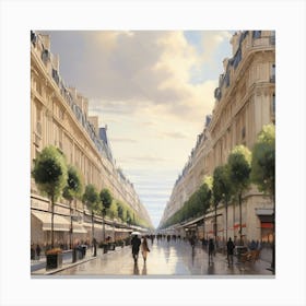 Paris Street.4 Canvas Print