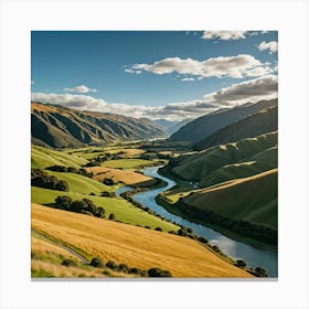 Valley Of The River Canvas Print