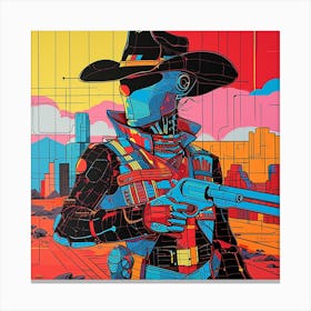 Cowboys And Guns Canvas Print