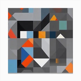 Abstract Geometric Shapes Canvas Print