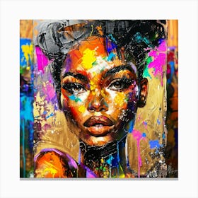 Captivating Face - Face Art Canvas Print