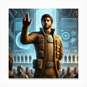 A Sci Fi Depiction Of Viktor Sokolov Inspiration Canvas Print