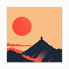 Sunset In The Mountains 5 Canvas Print