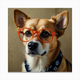 Default Dogs With Glasses Nursery Art 3 1 Canvas Print