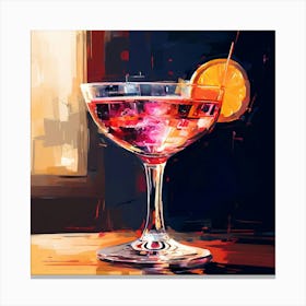 Cocktail Painting Canvas Print