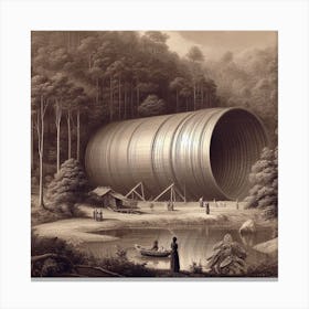 Pipe In The Woods Canvas Print