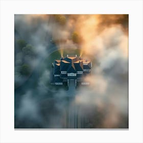 Aerial View Of A House Canvas Print