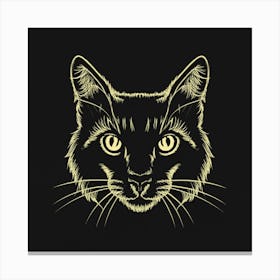 Cat Head Canvas Print