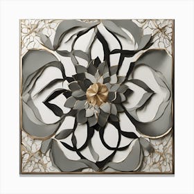 Abstract Flower Wall Art 1 Canvas Print