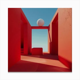 Red Room - Red Room Canvas Print