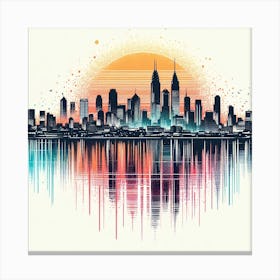 New York City Skyline 13 Canvas Print