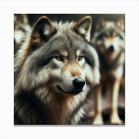 Luno the wolf 4 Canvas Print