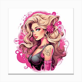 Barbie Girl Canvas Print