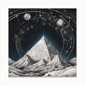 Pyramids And Stars Canvas Print