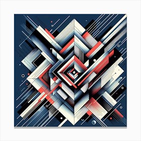 Geometric Design Abstract Painting Canvas Print