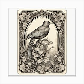 Bird In A Frame Canvas Print