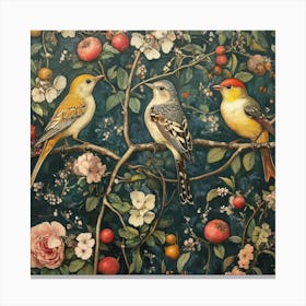 Birds In A Tree Art 23 Canvas Print