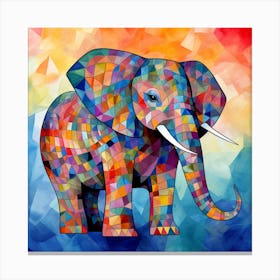 Colorful Elephant 7 Canvas Print