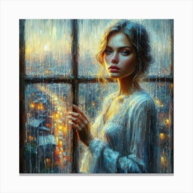 Rainy Night Canvas Print