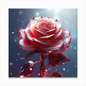 Valentine'S Rose Canvas Print