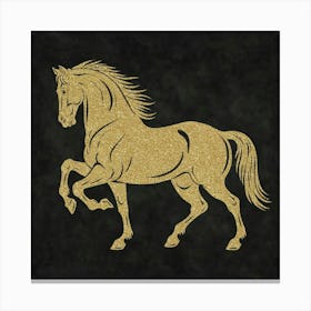 Gold Miracle Horse Canvas Print